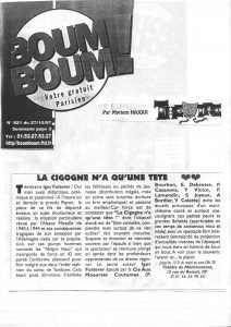 La cigogne n'a qu'une tête - Igor Futterer - Paris Boum Boum - 1997