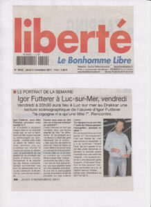 La cigogne n'a qu'une tête - Igor Futterer - Liberté - 2011