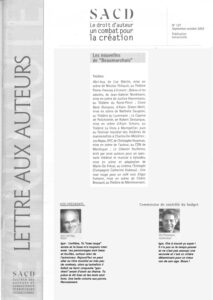 Une rose rouge pour un café noir Igor Futterer La lettre aux auteurs 2003